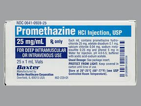 PROMETHAZINE VL 25MG/ML 1ML (25/BX)