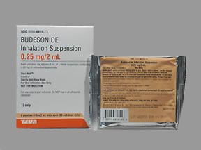 BUDESONIDE VL 0.25MG/2ML (30/BX) 