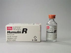 HUMULIN R 100U/ML 10ML U-100