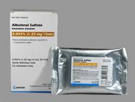 ALBUTEROL SULFATE 1.25MG INHALATION 3ML (25/BX)