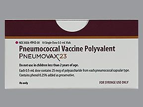 PNEUMOVAX SDV 25MCG 0.5ML (10/BX)