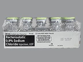 SODIUM CHLORIDE BACT  FTV 0.9% 20ML (25/BX)