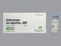 CEFTRIAXONE 1GM (10/BX)