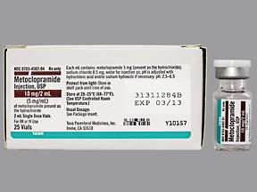 METOCLOPRAMIDE HCL 10MG/2ML (25/BX)