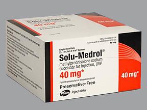 SOLU MEDROL 40 MG AOV 1 ML (25/BX)