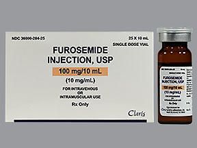 FUROSEMIDE 10MG/ML 10ML (25/BX)