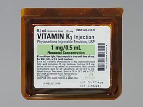VITAMIN K1, 1MG/0.5ML 0.5ML (25)