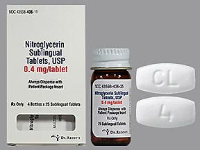 NITROSTAT TAB SUBL 0.4MG (25/BT 4BT/CT)