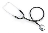 Stethoscope BASIC Black 1-Tube 21 Inch Tube Single Sided Chestpiece - Diaphragm Only
