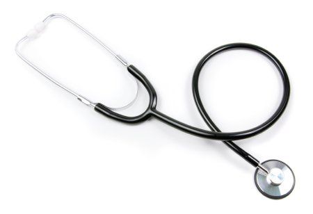 Stethoscope BASIC Black 1-Tube 21 Inch Tube Single Sided Chestpiece - Diaphragm Only