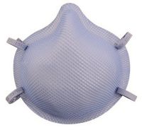 Particulate Respirator / Surgical Mask Moldex® N95 Cup Elastic Strap Medium Blue