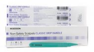 McKesson Scalpel NonSafety Size 11 Stainless Steel / Plastic Classic Grip Handle Sterile Disposable
