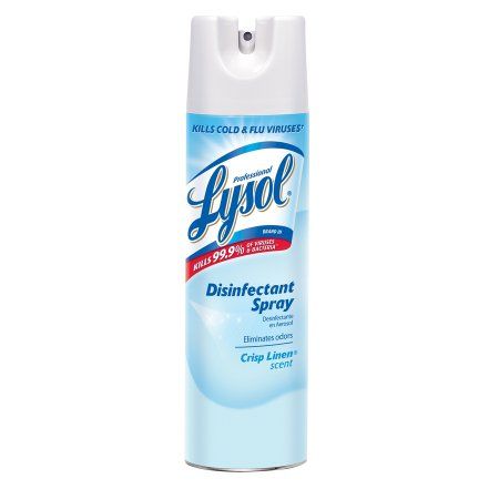 Surface Disinfectant Professional Lysol® Liquid 19 oz. Can Aerosol Spray Crisp Linen Scent