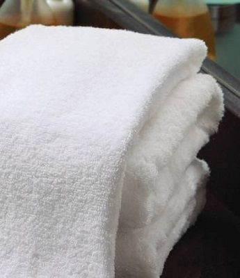 Hand Towel 16 W X 27 L Inch Cotton, 86% / Polyester, 14% White Reusable