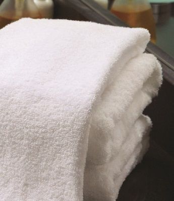 Bath Towel 20 W X 40 L Inch Cotton, 100% White Reusable