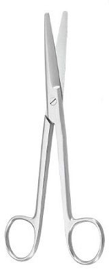 McKesson Argent™ Dissecting Scissors Mayo 5-1/2 Inch Surgical Grade Stainless Steel NonSterile Finger Ring Handle Straight