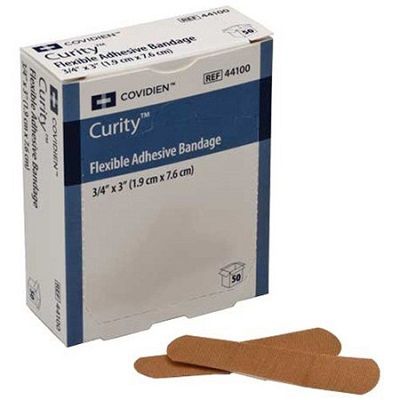 Adhesive Strip Curity™ .75 X 3 Inch Fabric Rectangle Tan Sterile