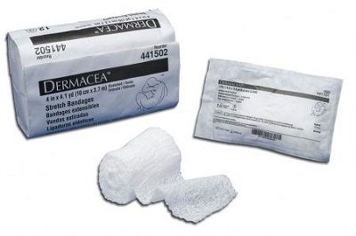 Conforming Bandage Dermacea™ Cotton / Polyester 1-Ply 4 Inch X 4 Yard Roll NonSterile