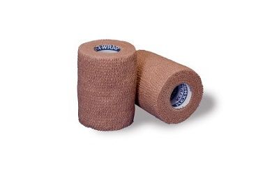 Cohesive Bandage Kendall™ 2 Inch X 5 Yard Standard Compression Self-adherent Closure Tan NonSterile