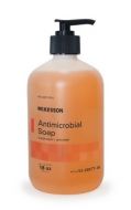 Antimicrobial Soap McKesson Liquid 18 oz. Pump Bottle Clean Scent