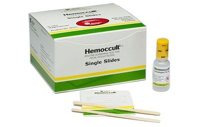 Rapid Diagnostic Test Kit Hemoccult® Single Slides Colorectal Cancer Screen Fecal Occult Blood Test (FOB) Stool Sample CLIA Waived 100 Tests