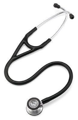 Cardiology Stethoscope 3M™ Littmann® Cardiology IV™ Black 1-Tube 22 Inch Tube Double Sided Chestpiece