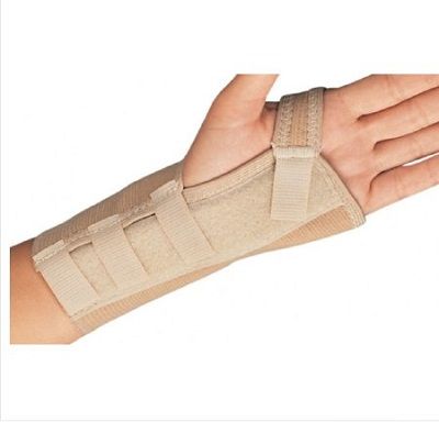 Wrist Splint PROCARE® Cotton / Elastic Left or Right Hand Beige Small