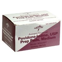 Providone/Iodine Prep Pads Medium