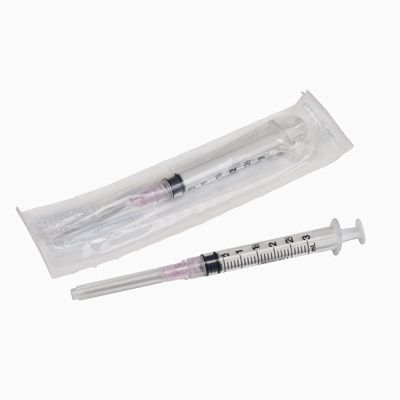 Syringe with Hypodermic Needle Monoject™ 3 mL 21 Gauge 1-1/2 Inch Detachable Needle Without Safety