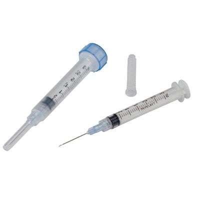 Syringe with Hypodermic Needle Monoject™ 3 mL 23 Gauge 1 Inch Detachable Needle Without Safety